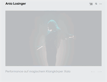 Tablet Screenshot of anialosinger.com